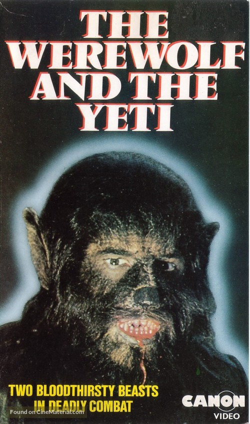 La maldici&oacute;n de la bestia - British VHS movie cover