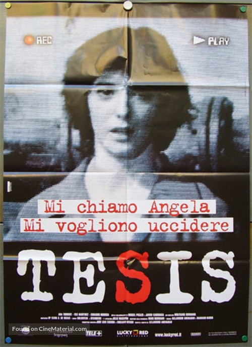 Tesis - Italian Movie Poster