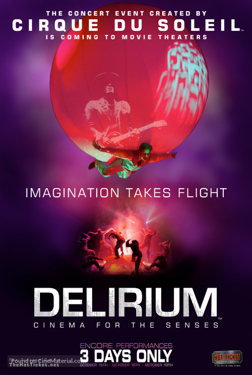 Cirque du Soleil: Delirium - Movie Poster