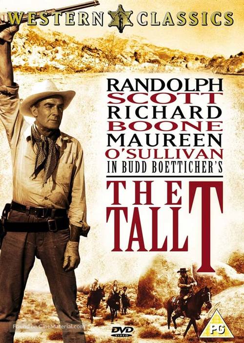 The Tall T - British DVD movie cover