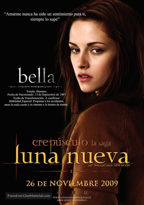 The Twilight Saga: New Moon - Chilean Movie Poster