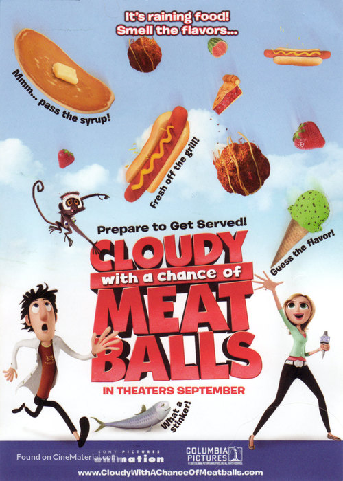 Cloudy with a Chance of Meatballs - Movie Poster