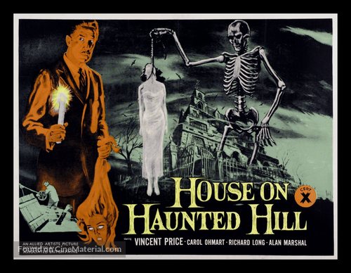 House on Haunted Hill - British Movie Poster