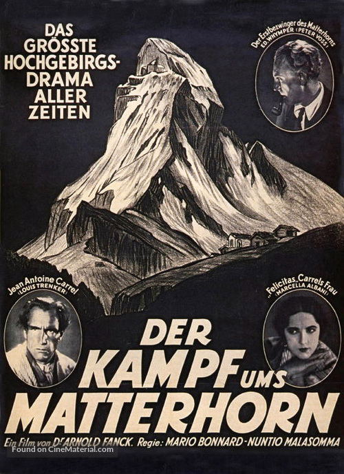 Der Kampf ums Matterhorn - German poster