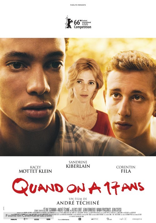 Quand on a 17 ans - Swiss Movie Poster