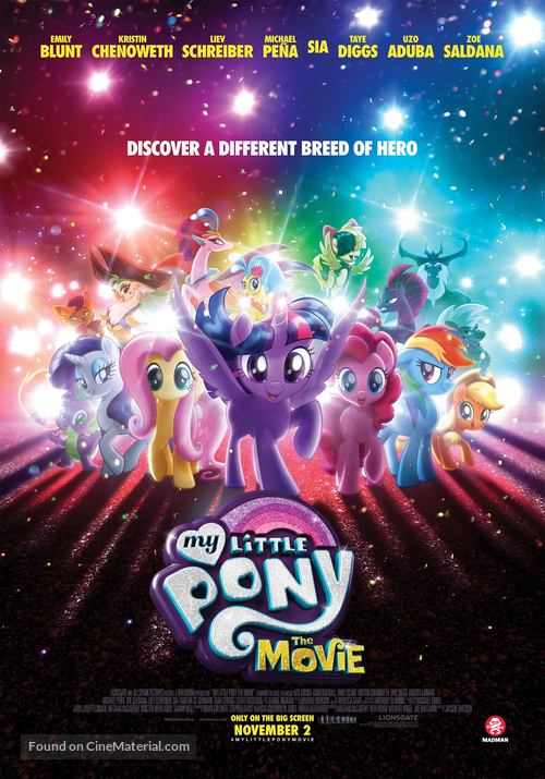 My Little Pony : The Movie - Australian Movie Poster