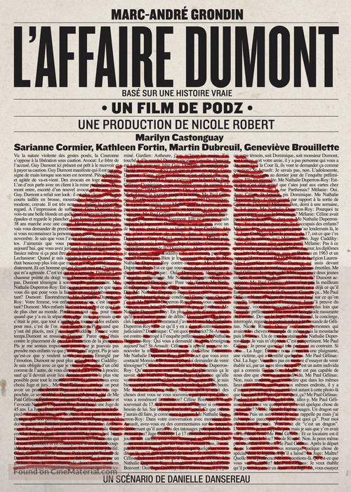 L&#039;affaire Dumont - Canadian Movie Cover