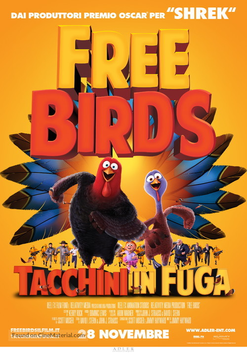 Free Birds - Italian Movie Poster