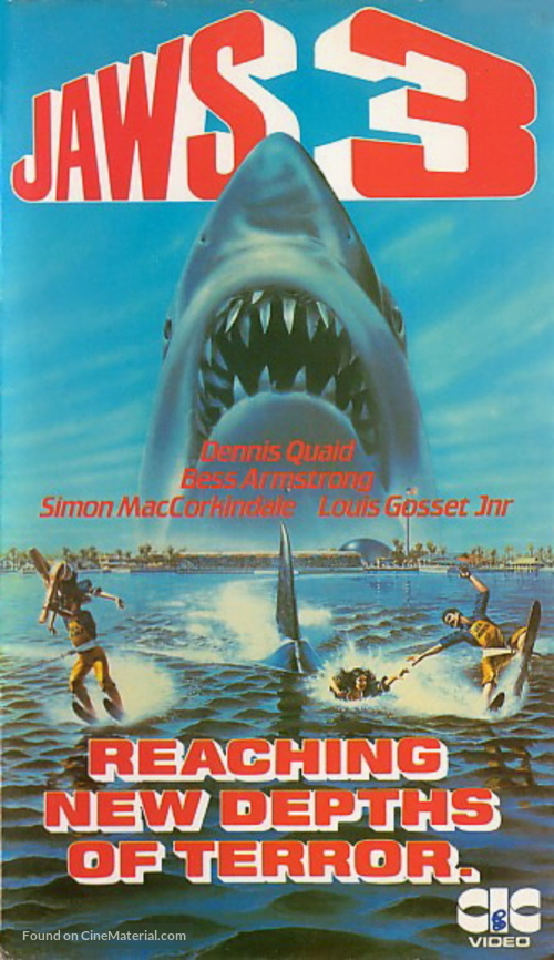 Jaws 3D - British Movie Cover