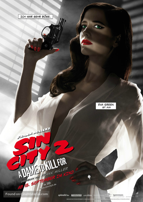 Sin City: A Dame to Kill For - German Movie Poster