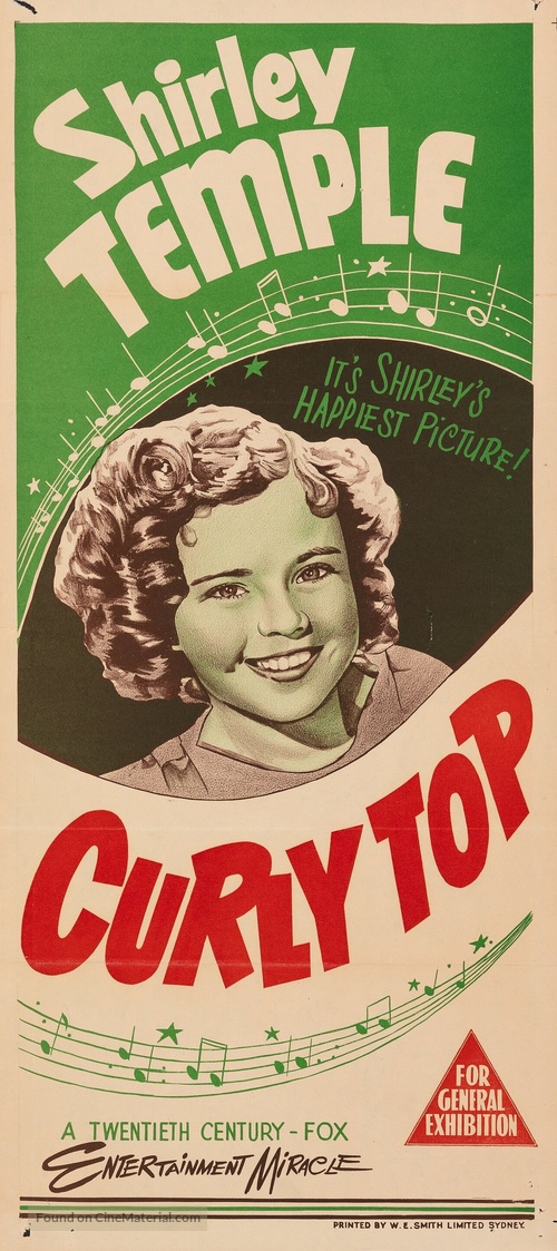 Curly Top - Australian Movie Poster