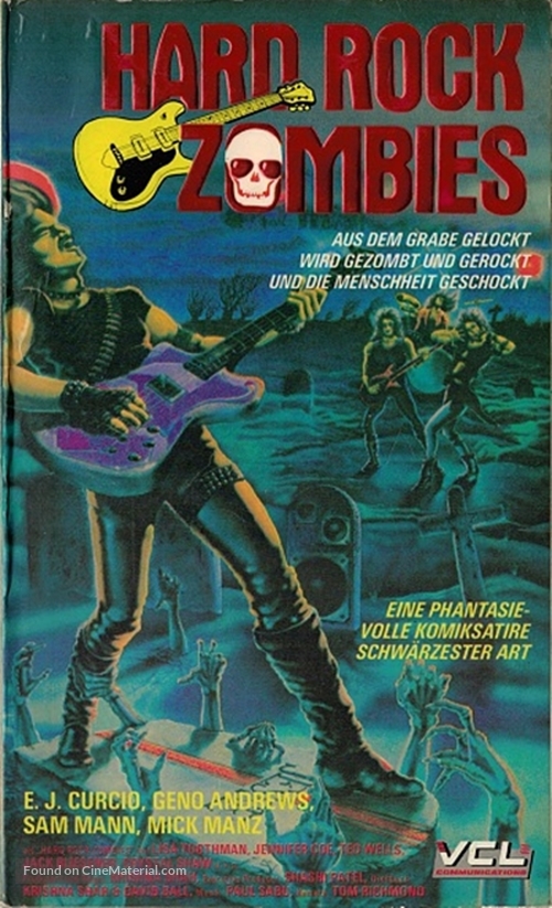 Hard Rock Zombies - German VHS movie cover