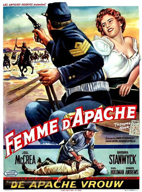 Trooper Hook - Belgian Movie Poster