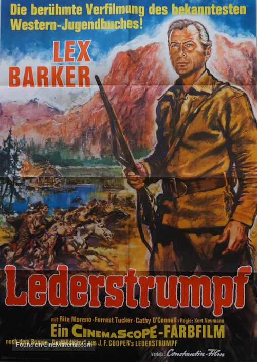 The Deerslayer - German Movie Poster