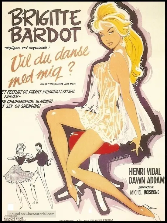 Voulez-vous danser avec moi? - Danish Movie Poster