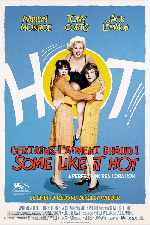 Some Like It Hot - French Re-release movie poster