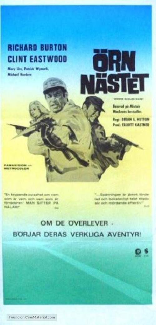 Where Eagles Dare - Swedish Movie Poster
