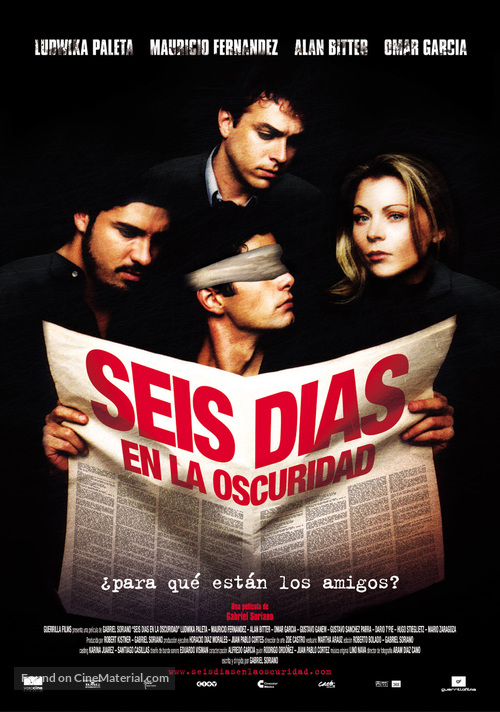 Seis d&iacute;as en la oscuridad - Mexican Movie Poster