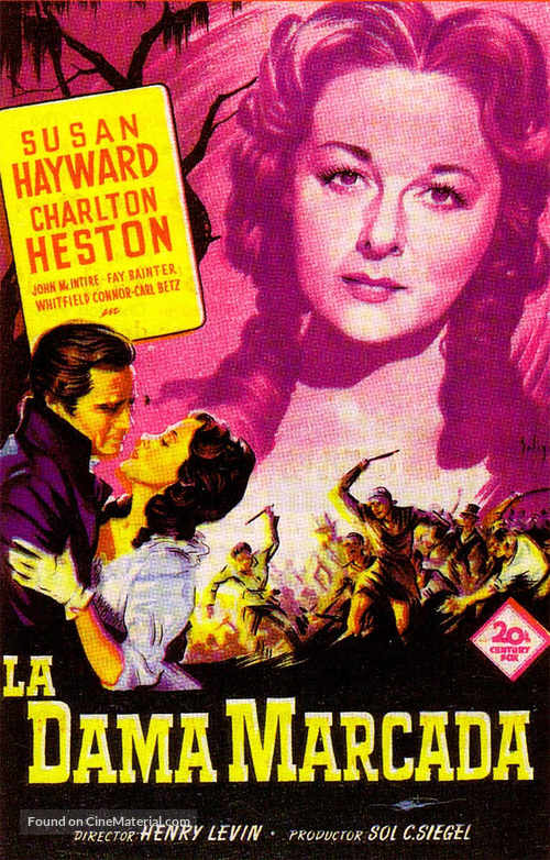 The President&#039;s Lady - Spanish Movie Poster