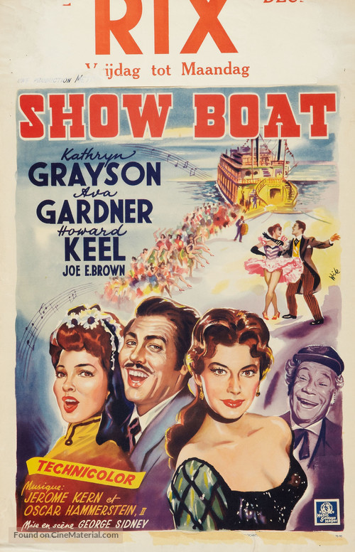 Show Boat - Belgian Movie Poster