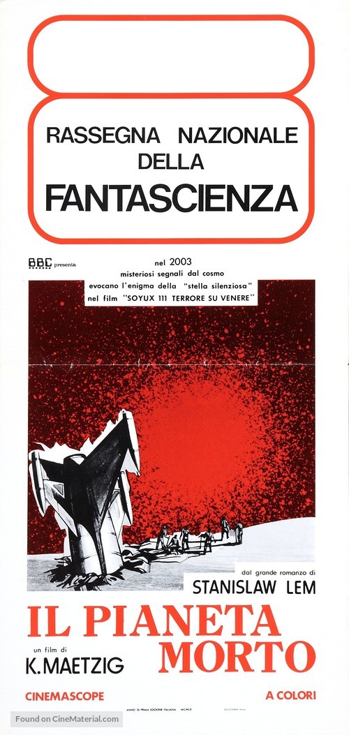 Der schweigende Stern - Italian Movie Poster