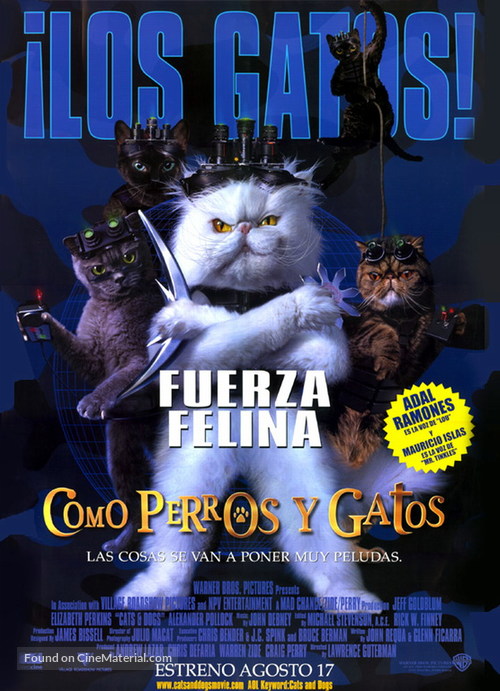 Cats &amp; Dogs - Mexican Movie Poster