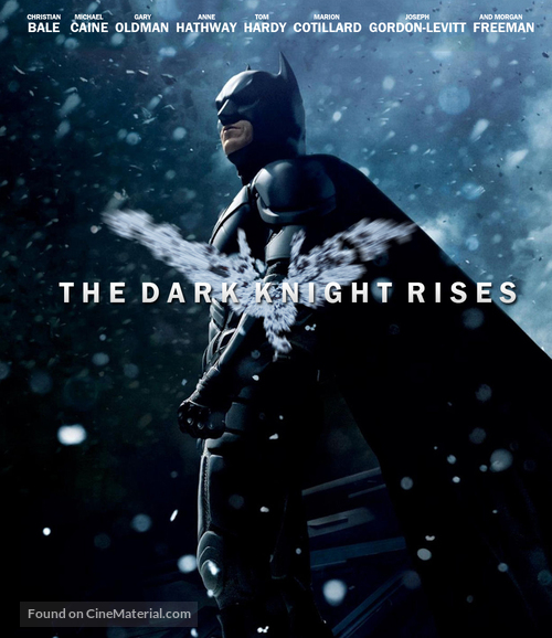The Dark Knight Rises - Blu-Ray movie cover