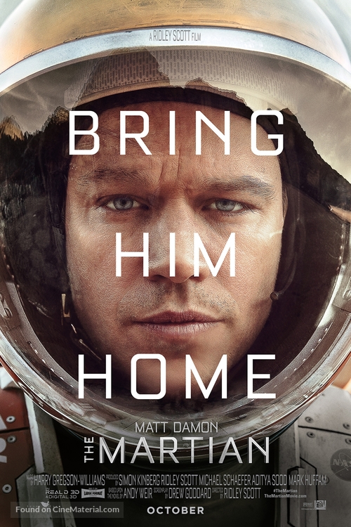 The Martian - Canadian Movie Poster