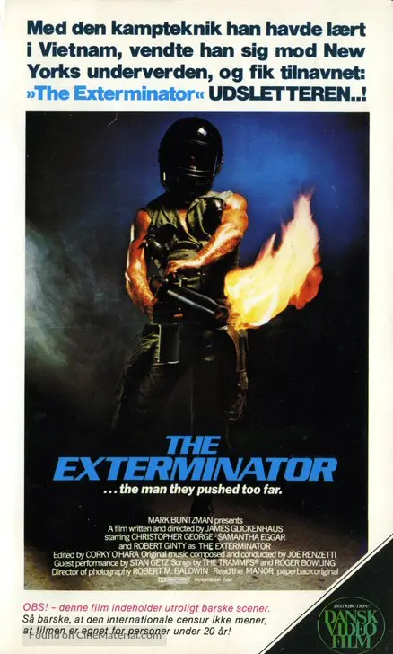 The Exterminator - Danish Movie Cover