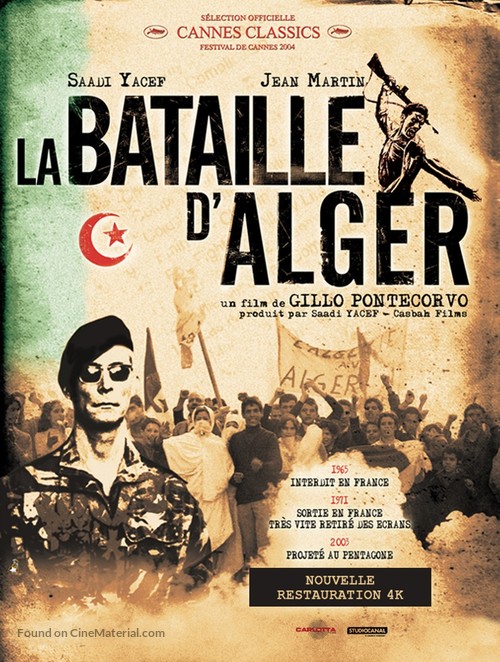La battaglia di Algeri - French Re-release movie poster