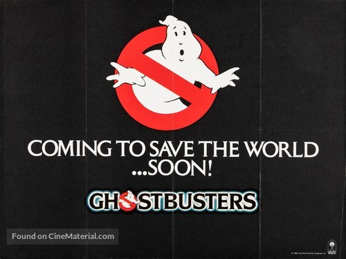 Ghostbusters - British Teaser movie poster