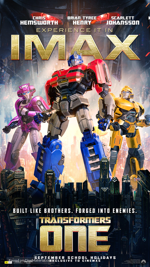 Transformers One - Australian Movie Poster