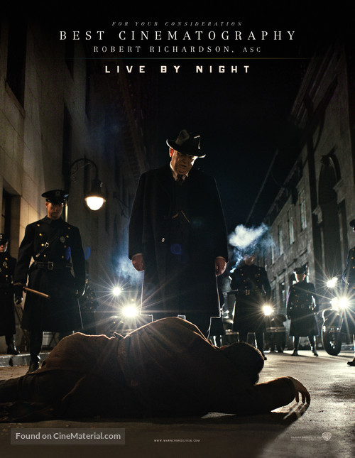 Live by Night - For your consideration movie poster