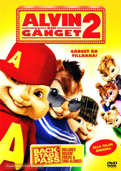 Alvin and the Chipmunks: The Squeakquel - Swedish DVD movie cover