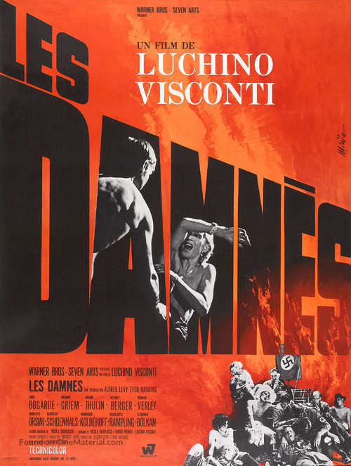 La caduta degli dei (G&ouml;tterd&auml;mmerung) - French Movie Poster