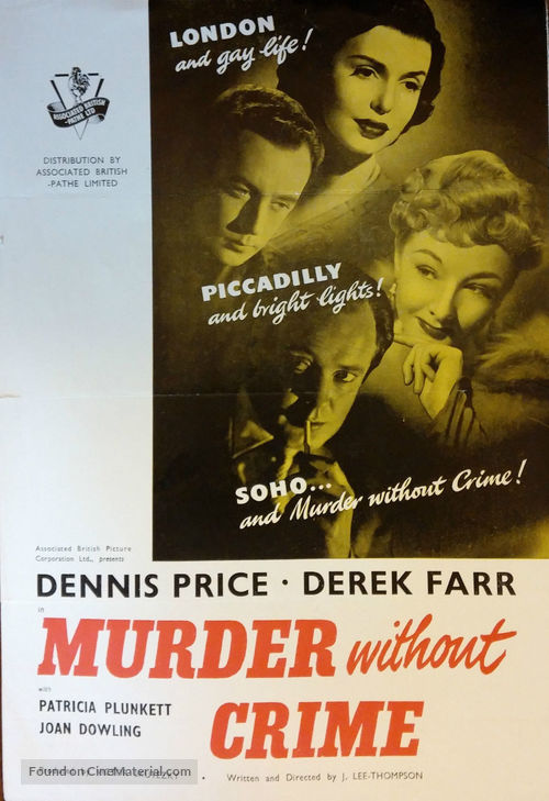 Murder Without Crime - British Movie Poster