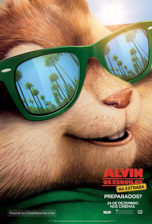 Alvin and the Chipmunks: The Road Chip - Brazilian Movie Poster