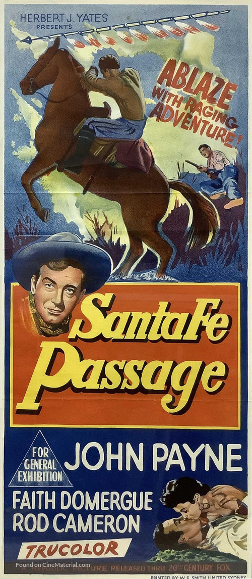 Santa Fe Passage - Australian Movie Poster