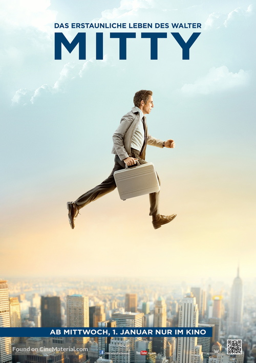 The Secret Life of Walter Mitty - German Movie Poster