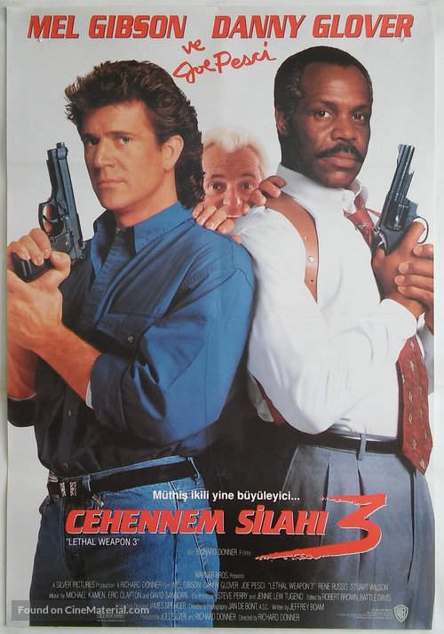 Lethal Weapon 3 - Turkish Movie Poster