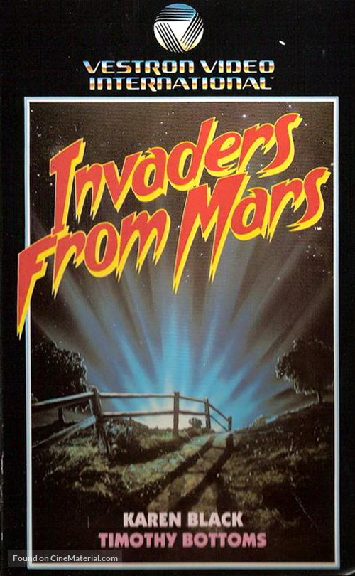Invaders from Mars - VHS movie cover