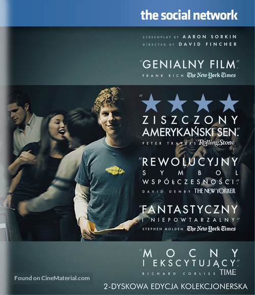 The Social Network - Polish Blu-Ray movie cover