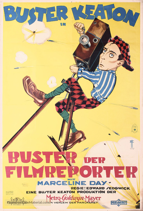 The Cameraman - German Movie Poster
