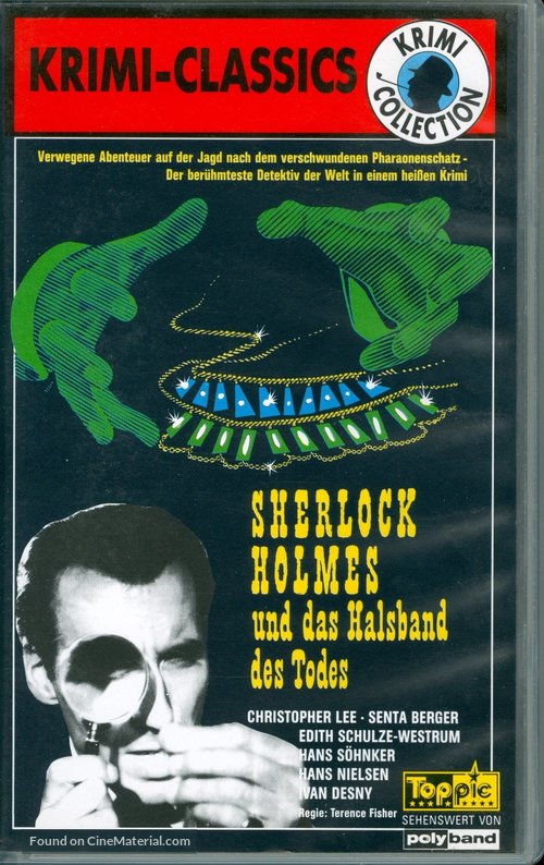 Sherlock Holmes und das Halsband des Todes - German VHS movie cover