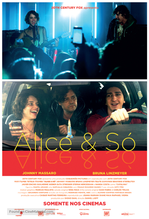 Alice e S&oacute; - Brazilian Movie Poster