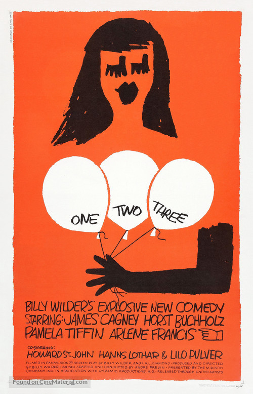 One, Two, Three - Theatrical movie poster