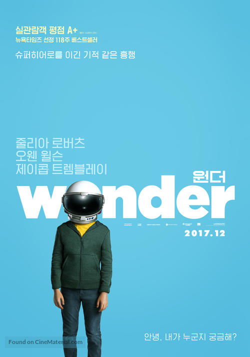 Wonder - South Korean Movie Poster