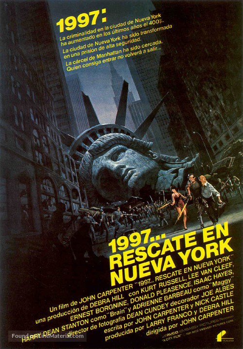 Escape From New York - Spanish Movie Poster