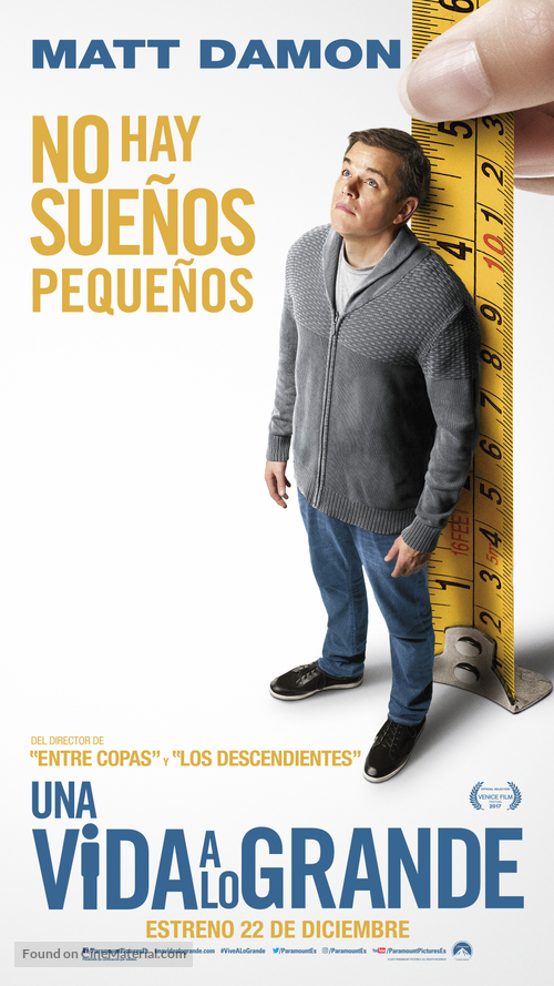 Downsizing - Spanish Movie Poster