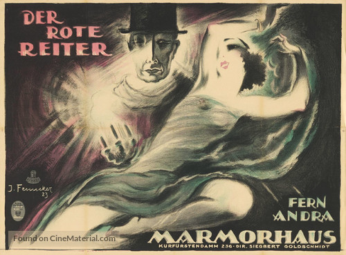 Der rote Reiter - German Movie Poster